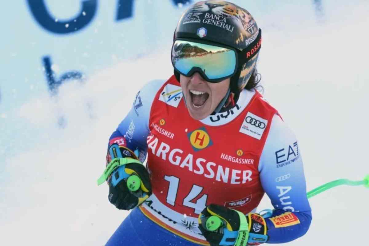 Federica Brignone in pista 